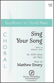 Sing Your Song SATB choral sheet music cover Thumbnail